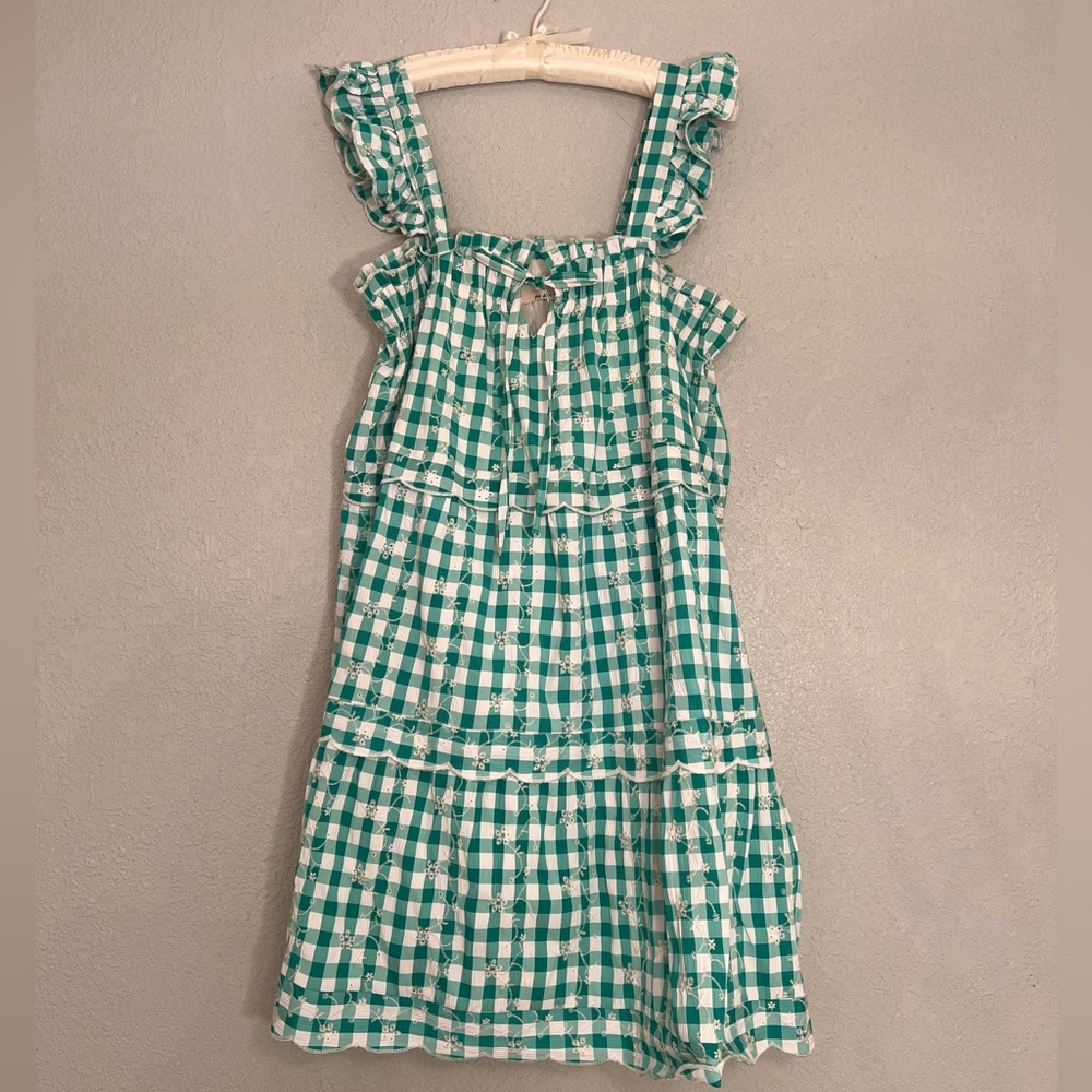 Francescas Green Gingham dress